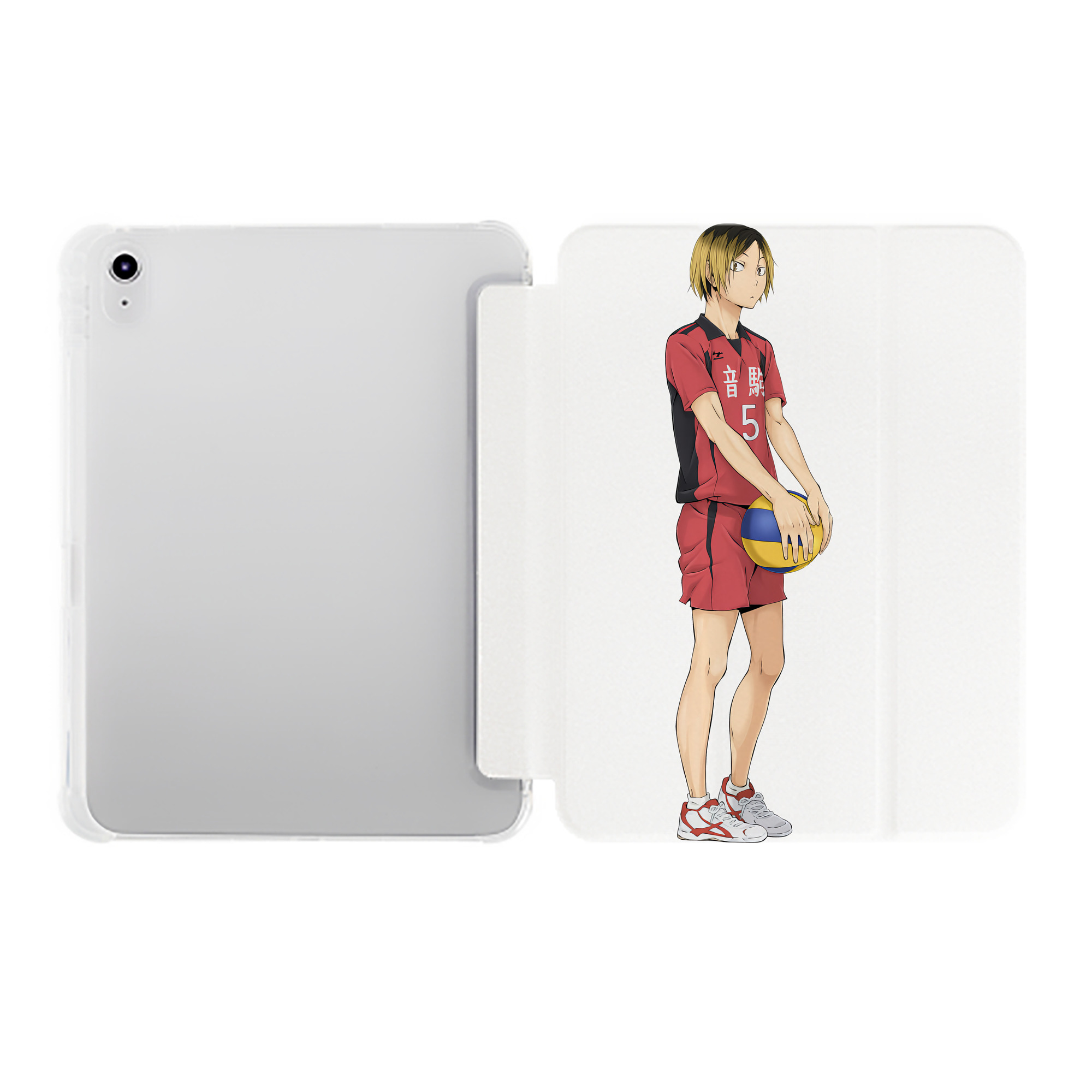（画像用） ハイキュー!! Haikyu!! IPad ケース ペン収納付き 三つ折りスタンド PUレザー×シリコン 対応機種9.5/10.5/10.9インチ